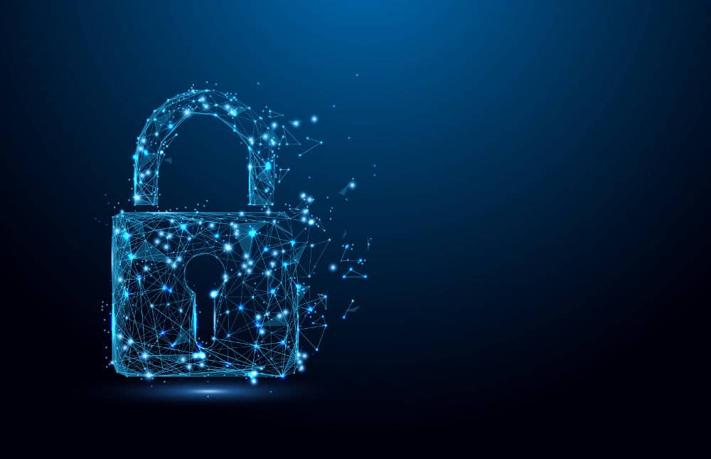 Digital lock to symbolize security